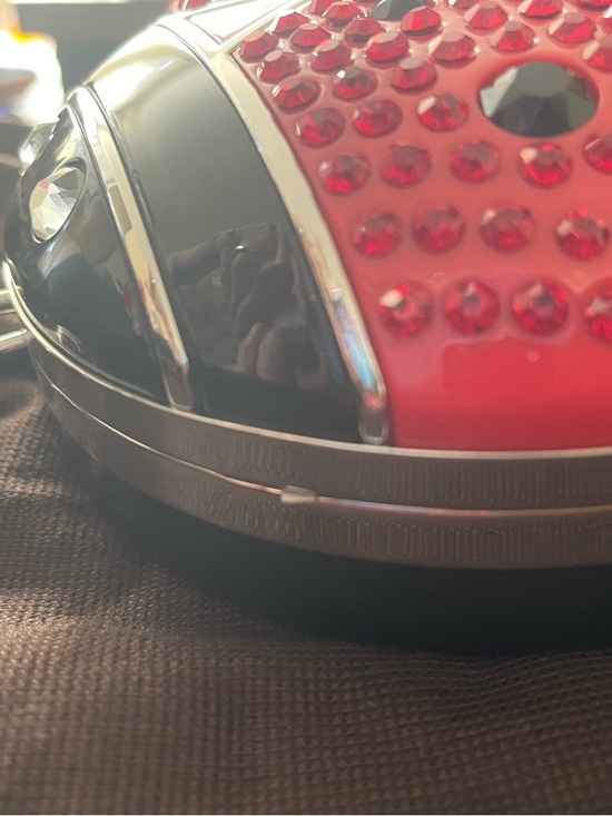 Red Crystal Ladybug Compact Mirror - Picture 2 of 4